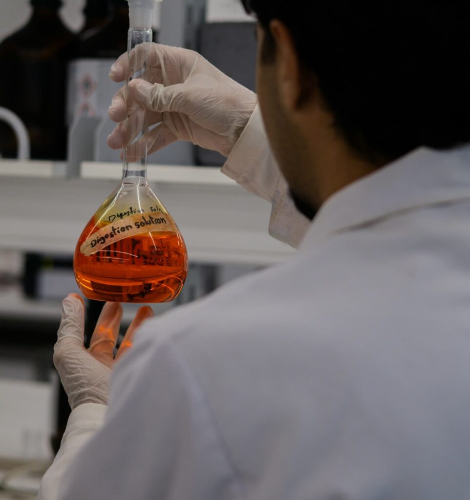 Scientist working