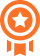 Medal icon orange